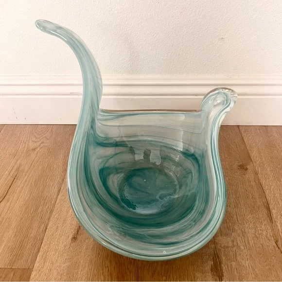 Vetro Eseguito Secondo La Tecnica Dei Maestri Di Murano Glass Bowl Centerpiece